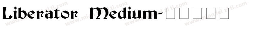 Liberator Medium字体转换